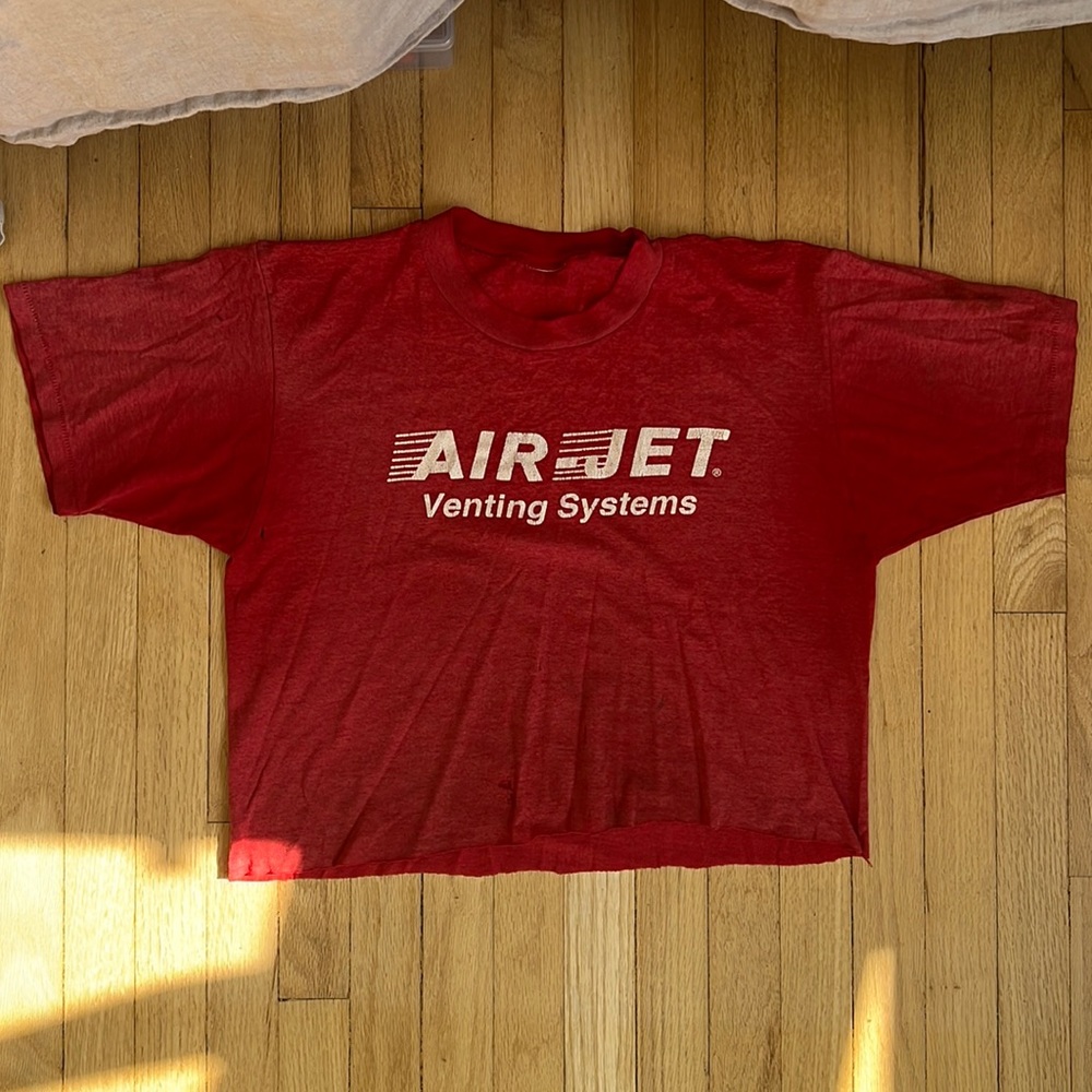 Vintage 90s air jet shirt size M cropped